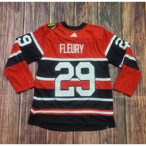 adidas Chicago Blackhawks Hockey Jersey Mens XL 54 Retro Marc Andre Fleury #29